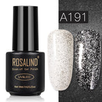 ROSALIND Gel Polish Set Top-Base Coat/Semi Permanent Primer(b)