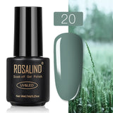 ROSALIND Gel Polish Set Top-Base Coat/Semi Permanent Primer(b)