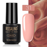 ROSALIND Gel Polish Set Top-Base Coat/Semi Permanent Primer(b)