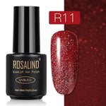 ROSALIND Gel Polish Set Top-Base Coat/Semi Permanent Primer(b)