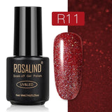 ROSALIND Gel Polish Set Top-Base Coat/Semi Permanent Primer(b)