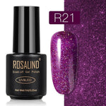 ROSALIND Gel Polish Set Top-Base Coat/Semi Permanent Primer(b)