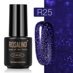 ROSALIND Gel Polish Set Top-Base Coat/Semi Permanent Primer(b)