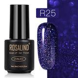 ROSALIND Gel Polish Set Top-Base Coat/Semi Permanent Primer(b)