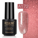 ROSALIND Gel Polish Set Top-Base Coat/Semi Permanent Primer(b)