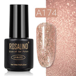 ROSALIND Gel Polish Set Top-Base Coat/Semi Permanent Primer(b)