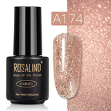ROSALIND Gel Polish Set Top-Base Coat/Semi Permanent Primer(b)