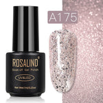 ROSALIND Gel Polish Set Top-Base Coat/Semi Permanent Primer(b)