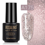 ROSALIND Gel Polish Set Top-Base Coat/Semi Permanent Primer(b)