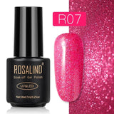 ROSALIND Gel Polish Set Top-Base Coat/Semi Permanent Primer(b)