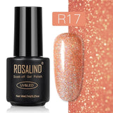 ROSALIND Gel Polish Set Top-Base Coat/Semi Permanent Primer(b)