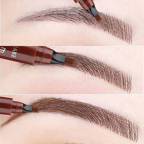 LULAA Waterproof Eyebrow Pen  4 Fork Tip