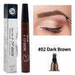 LULAA Waterproof Eyebrow Pen  4 Fork Tip