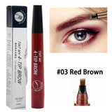 LULAA Waterproof Eyebrow Pen  4 Fork Tip
