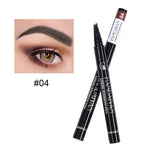 LULAA Waterproof Eyebrow Pen  4 Fork Tip