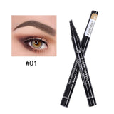 LULAA Waterproof Eyebrow Pen  4 Fork Tip