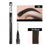 LULAA Waterproof Eyebrow Pen  4 Fork Tip
