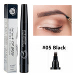 LULAA Waterproof Eyebrow Pen  4 Fork Tip